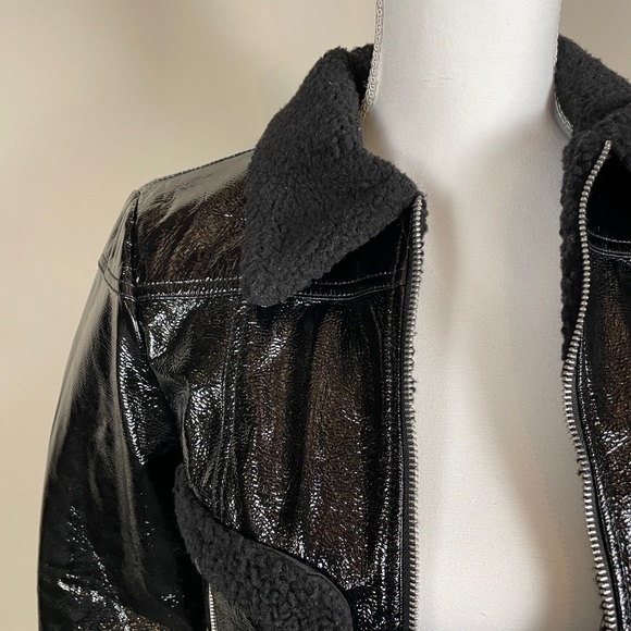 Rebecca Minkoff Corinna Jacket With Faux Trim in Black - Picture 6 of 13